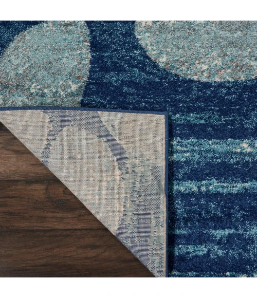 Nourison Tranquil Area Rug TRA01-Navy/Light Blue