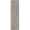 Calvin Klein CK010 Linear LNR01 Grey 2 ft. 3 in. X 8 ft. Area Rug