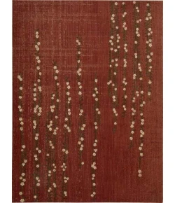 Nourison Home Radiant Impression Red LK04 2ft.3in. x 8ft. Rect. Rug