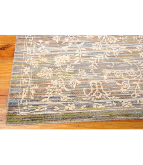 Nourison Rhapsody Area Rug RH012-Blue/Moss