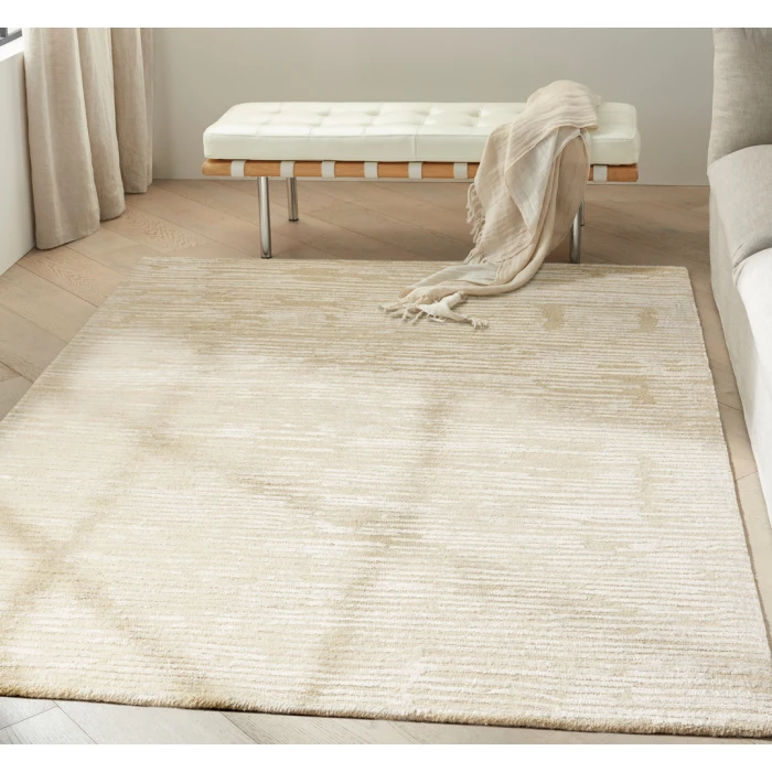 Calvin Klein Linear Area Rug LNR01 Ivory