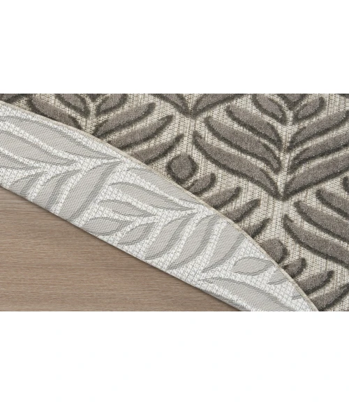 Nourison Aloha Charcoal ALH35 7’10” Round Rug