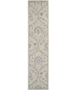 Nourison Home Jazmine JAZ03 Ivory/Blue 2 ft. 3 in. X 10 ft. Area Rug