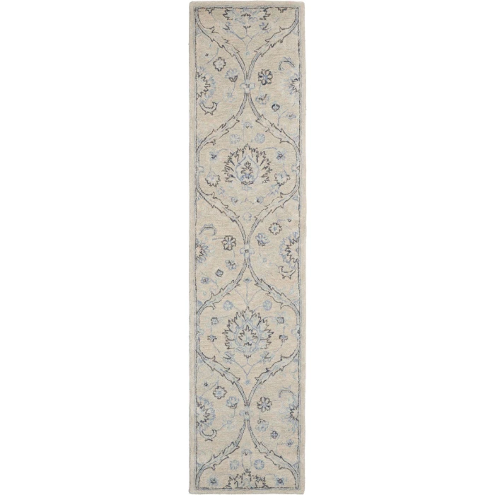 Nourison Jazmine Runner Area Rug JAZ03-Ivory/Blue
