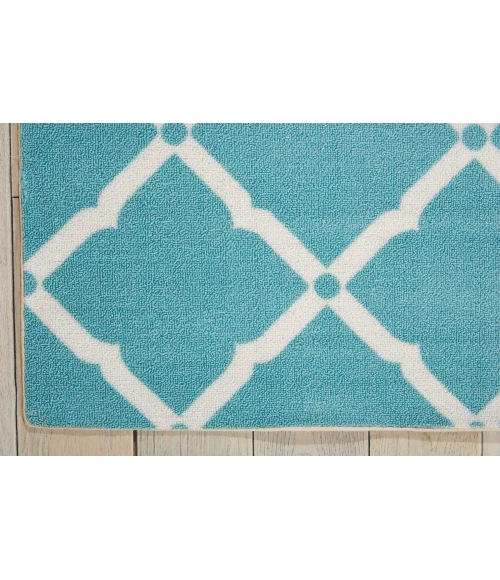 Nourison Home & Garden Area Rug RS091 Aqua 10' x 13'