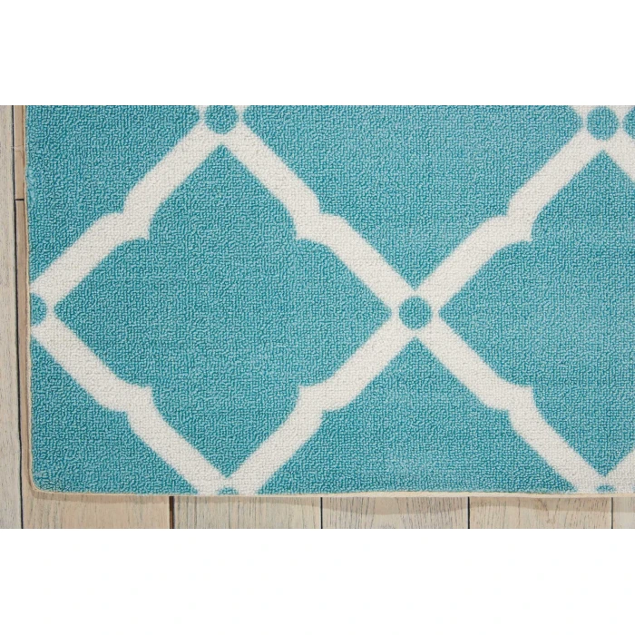 Nourison Home & Garden Area Rug RS091 Aqua 10' x 13'