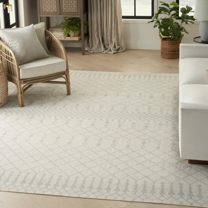 Nourison Astra Machine Washable Area Rug ASW10 Ivory