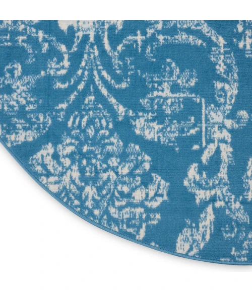 Nourison Jubilant Round Area Rug JUB09-Blue