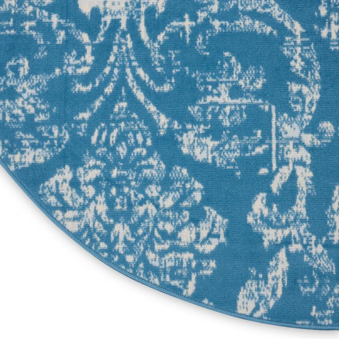Nourison Jubilant Round Area Rug JUB09-Blue
