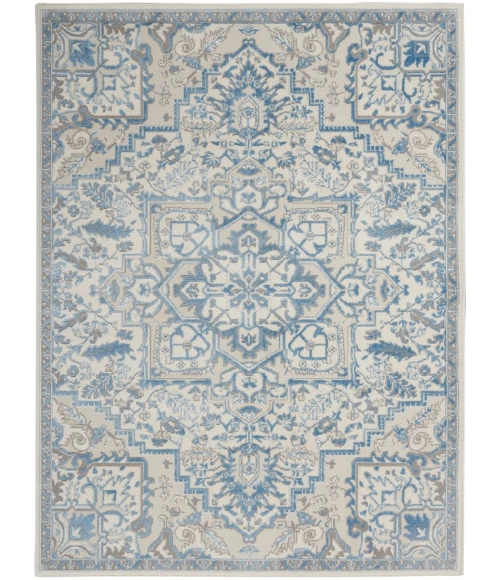 Nourison Elation Area Rug ETN10-Ivory Blue