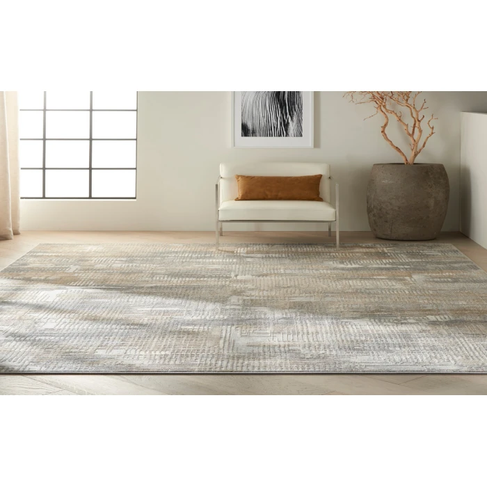 Calvin Klein CK950 Rush Grey Beige CK951 8 ft. X 10 ft. Rectangle Rug