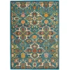 Nourison Home Allur ALR03 Turquoise Ivory 4 ft. X 6 ft. Area Rug