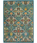 Nourison Allur Area Rug ALR03-Turquoise Ivory