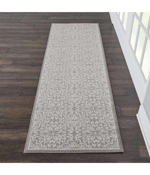 Nourison Jubilant Runner Area Rug JUB06-Ivory/Grey