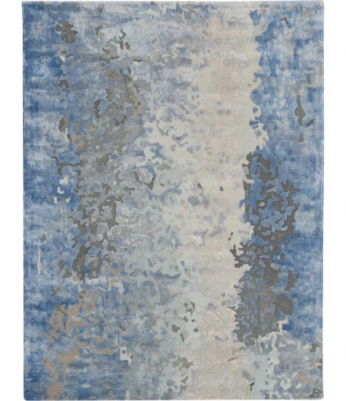 Nourison Prismatic Area Rug PRS17 Denim 5'6" x 7'5"