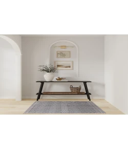 Nourison Home Astra Machine Washable ASW10 Denim 3 ft. 3 in. X 5 ft. Area Rug