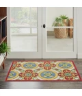 Nourison Aloha Area Rug ALH30 Red/Multi