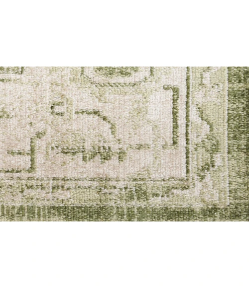 Nourison Astra Machine Washable Ivory Green ASW11 6 ft. 7 in. X 9 ft. Rectangle Rug