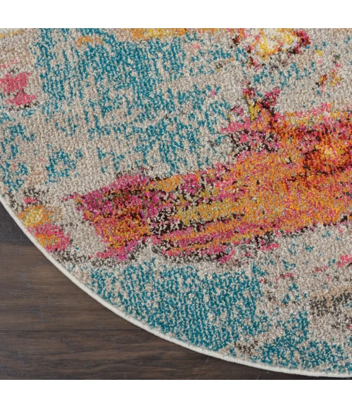 Nourison Celestial Round Area Rug CES02-Sealife