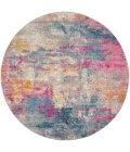 Nourison Passion Round Area Rug PSN36-Ivory/Multi