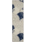 Nourison Aloha Runner Area Rug ALH05-Ivory/Navy