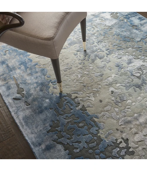 Nourison Prismatic Area Rug PRS17 Denim 5'6" x 7'5"