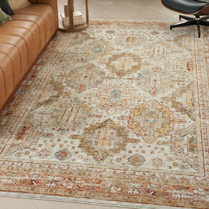 Nourison Sahar Ivory Multicolor SHR01 8 ft. X 10 ft. Rect. Rug