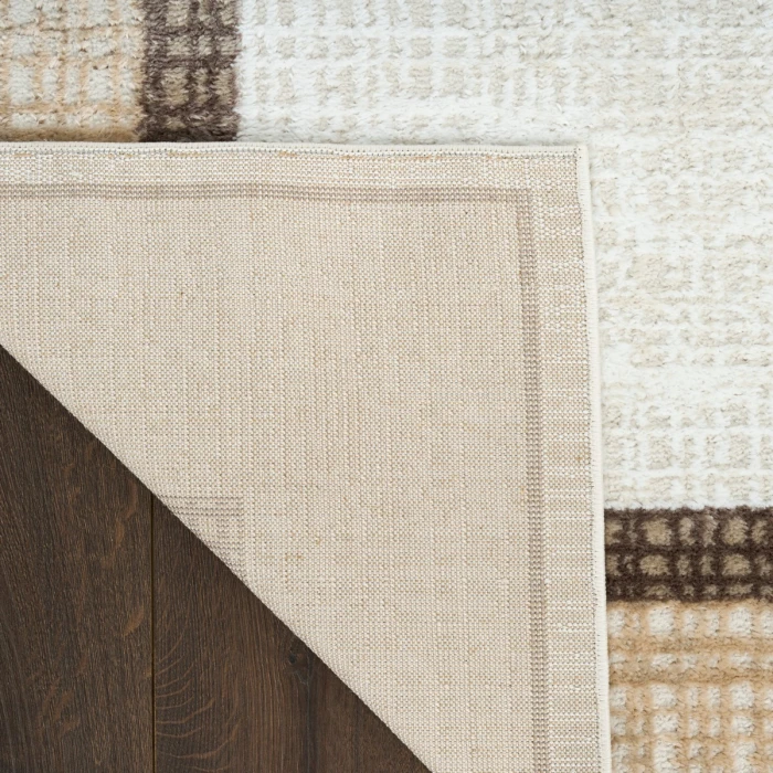 Nourison Dekor Ivory Brown DEK06 2 ft. X 4 ft. Rect. Rug