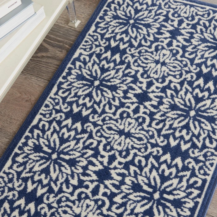 Nourison Jubilant Runner Area Rug JUB06-Navy/Ivory