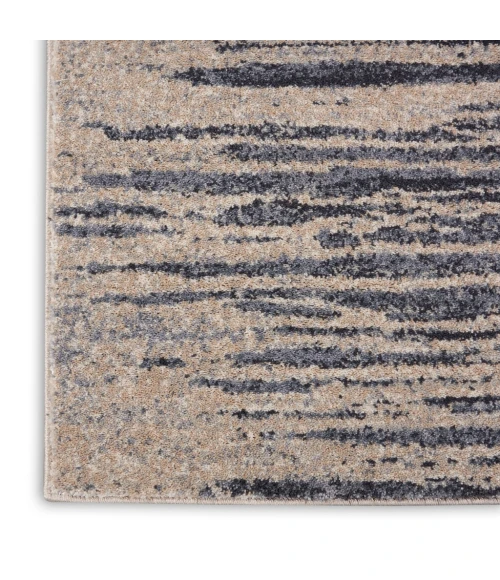 kathy ireland Home Moroccan Celebration Runner Area Rug KI387-Blue/Beige