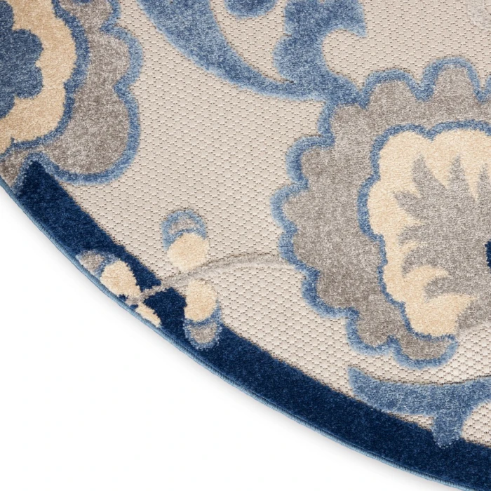 Nourison Aloha Area Rug ALH17-Blue/Grey