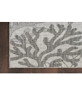 Nourison Garden Oasis Grey GOA05 8 ft. X 10 ft. Rectangle Rug