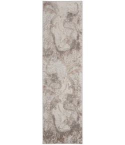 Nourison Home Elation ETN02 Ivory Grey 2 ft. 3 in. X 7 ft. 6 in. Area Rug