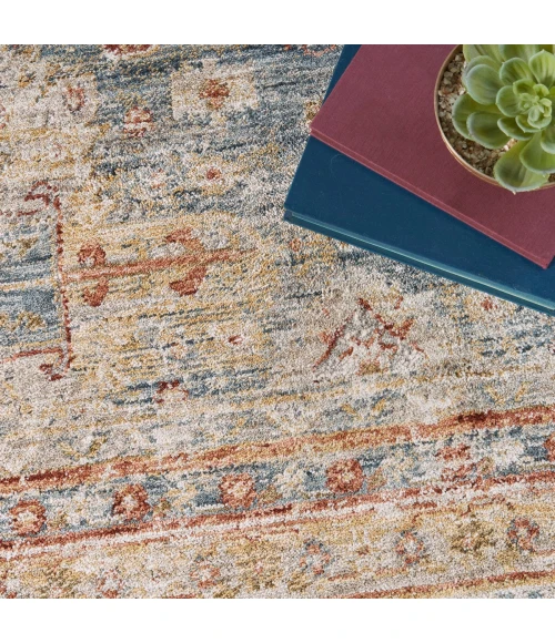 Nourison Sahar Blue SHR01 9 ft. X 13 ft. Rect. Rug