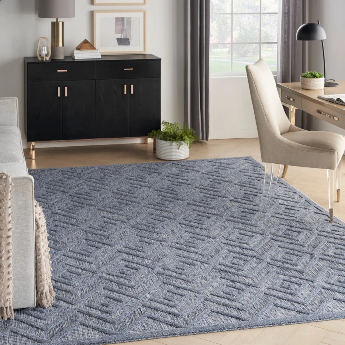 Nourison Versatile Area Rug NRV01 Denim Blue