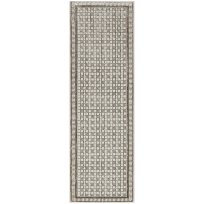 Nourison Home Nordic Ivory Grey NRC03 2 ft. X 6 ft. Rectangle Rug