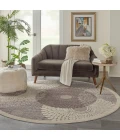 Nourison Graphic Illusions Round Area Rug GIL04-Grey