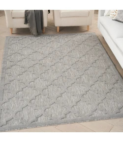 Nourison Home Easy Care NES01 Silver Grey 4 ft. X 6 ft. Area Rug