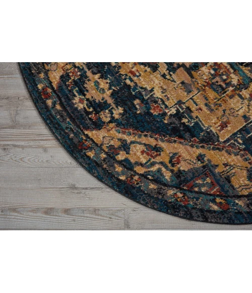 Nourison 2020 Round Area Rug NR206-Midnight