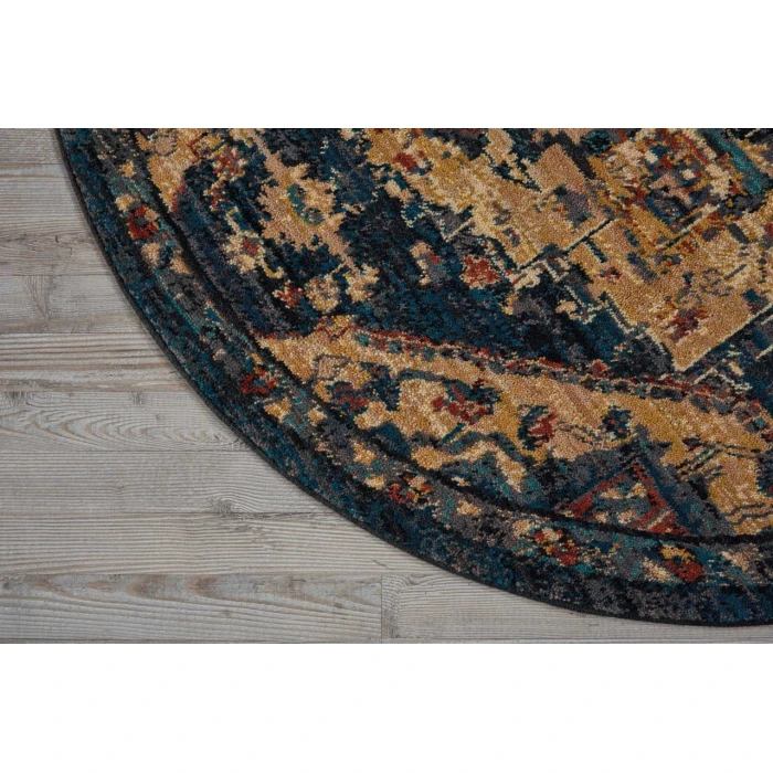 Nourison 2020 Round Area Rug NR206-Midnight