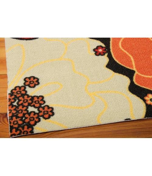 Nourison Home & Garden Area Rug RS021 Black 10' x 13'