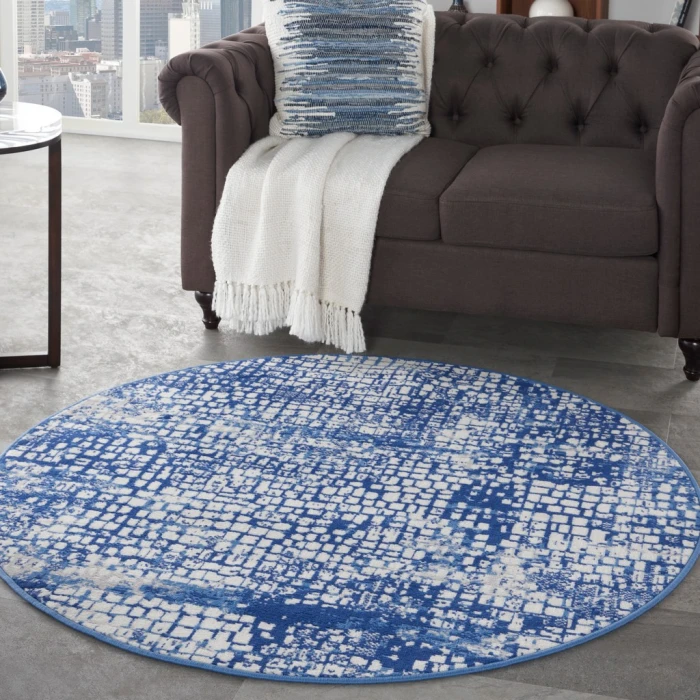 Nourison Whimsicle Area Rug WHS07-Ivory Navy
