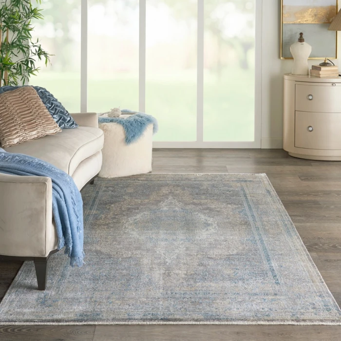 Nourison Starry Nights Area Rug STN06-Cream Blue