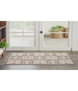 Nourison Home Aloha ALH34 Ivory Grey 2 ft. 8 in. X 4 ft. Area Rug