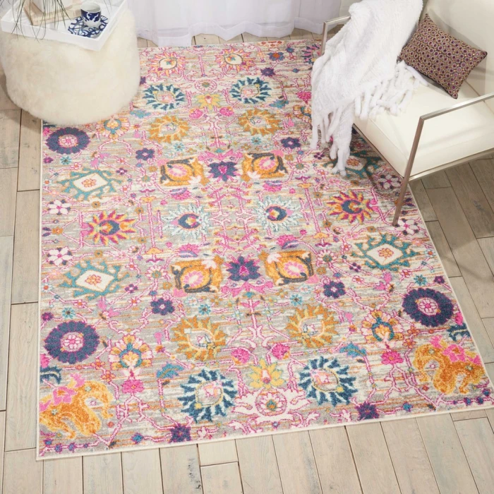 Nourison Passion Area Rug PSN01-Silver