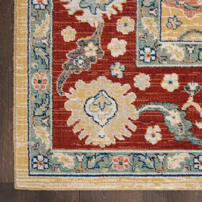 Nourison Parisa Area Rug PSA07 Gold Brick 2'3" x 10'