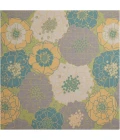 Nourison Home & Garden Square Area Rug RS021-Green