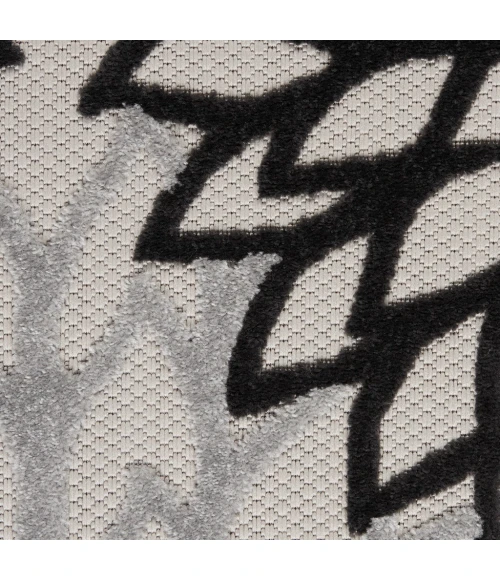 Nourison Aloha Indoor/Outdoor Area Rug ALH05-Black White