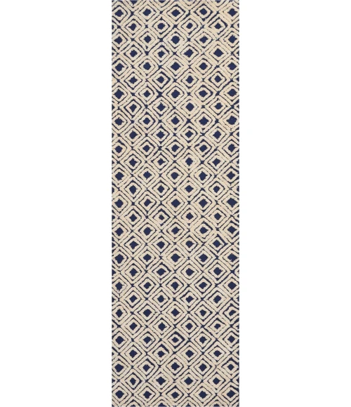 Nourison Home Deco Mod Navy 46358 2ft.3in. x 7ft.6in. Rect. Rug