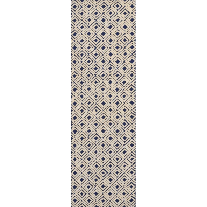 Nourison Home Deco Mod Navy 46358 2ft.3in. x 7ft.6in. Rect. Rug